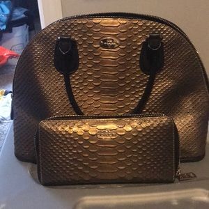 Matching Coach Purse and Wallet